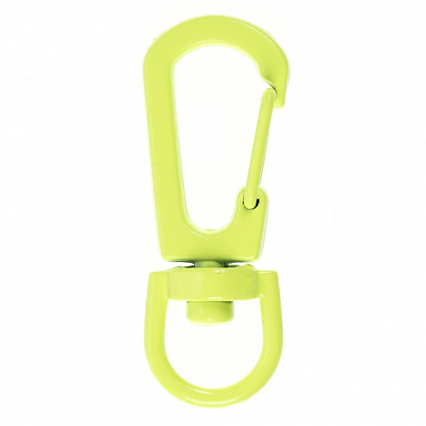 Застежка-карабин Snap Hook, S, желтый неон